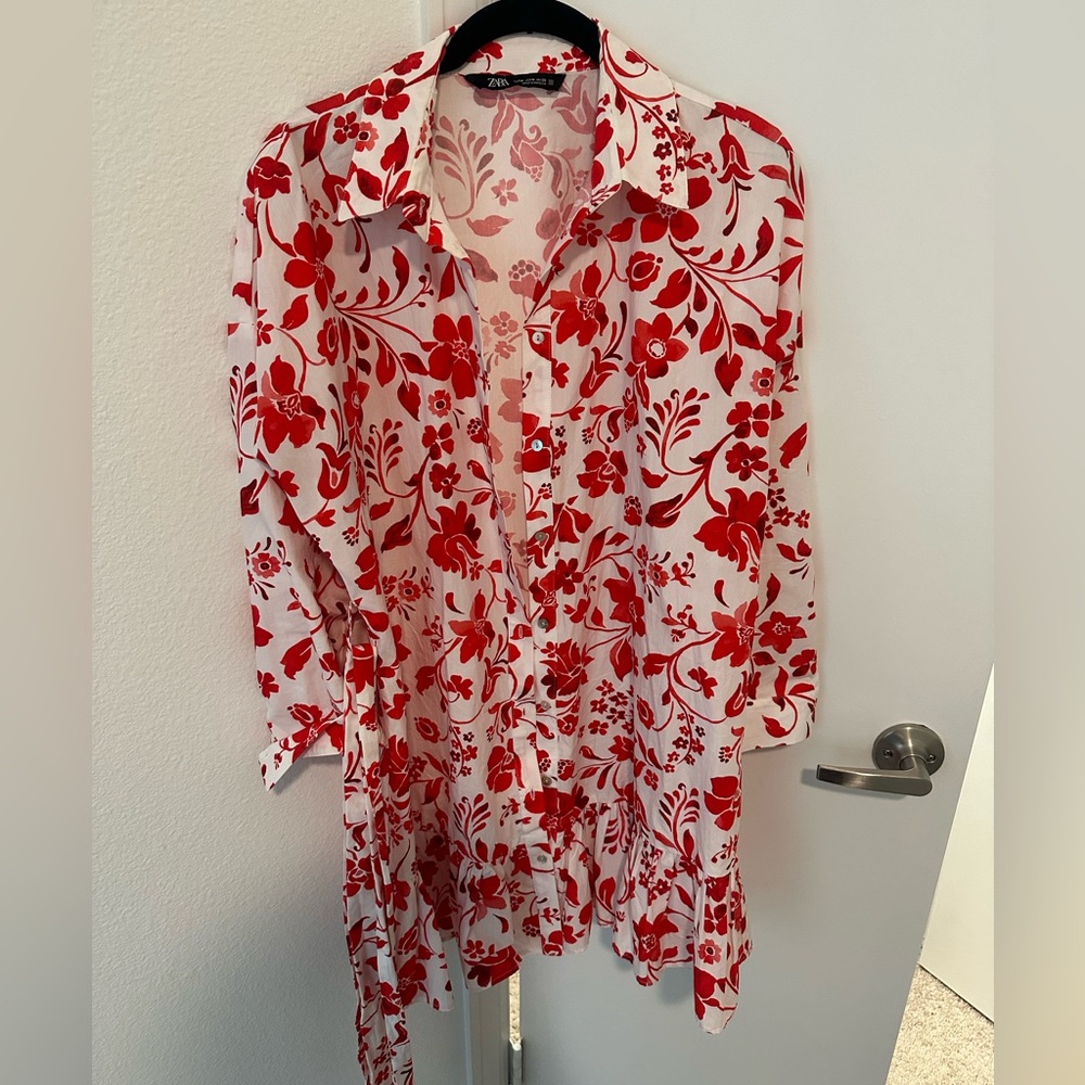 ZARA FLORAL PRINT DRESS